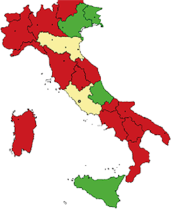 Open regions Italy