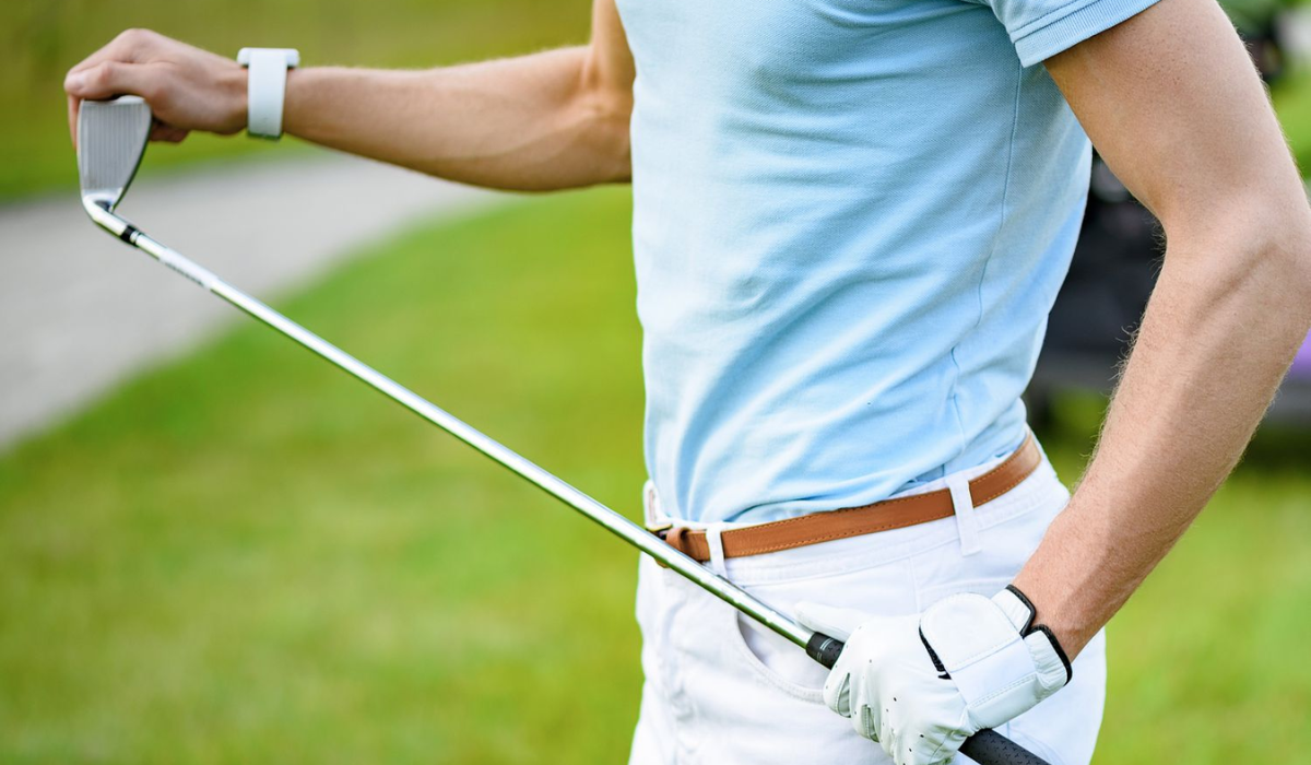 Golfer with Golf Watch