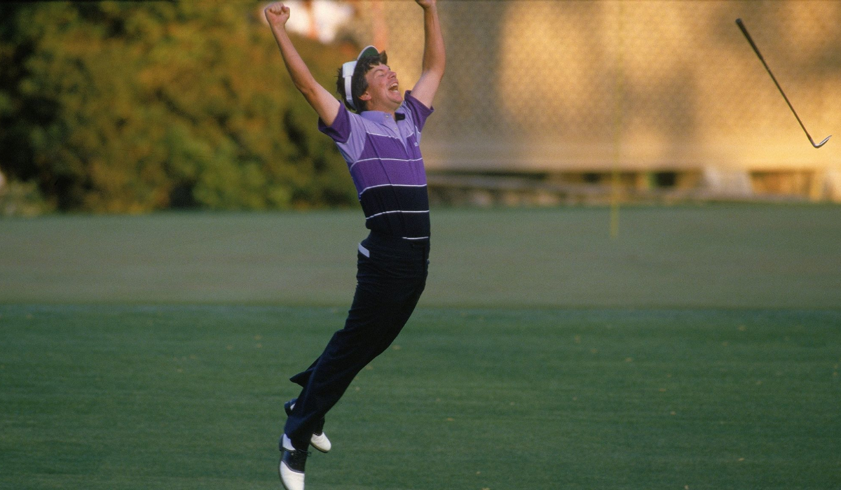 Larry Mize at Masters 1987