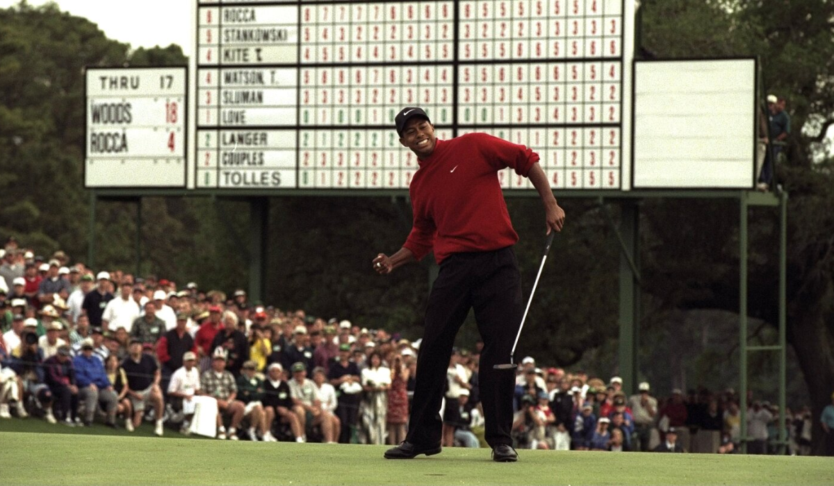 Tiger Woods at Masters 1997