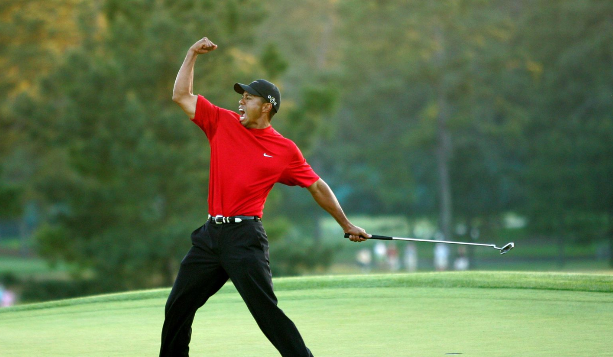Tiger Woods at Masters 2005