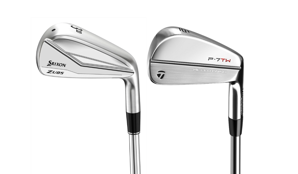 Srixon Z U85 (3, 4), TaylorMade P7TW (5-PW) Irons