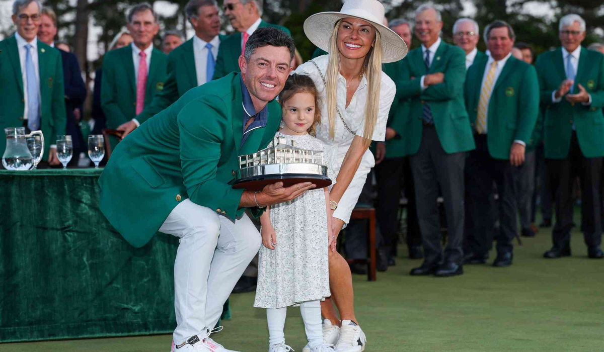 McIlroy with Family at 2025 Masters