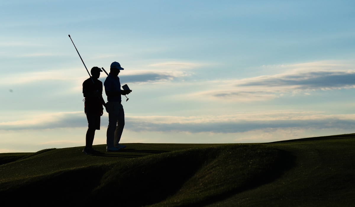 Caddie with Golfer