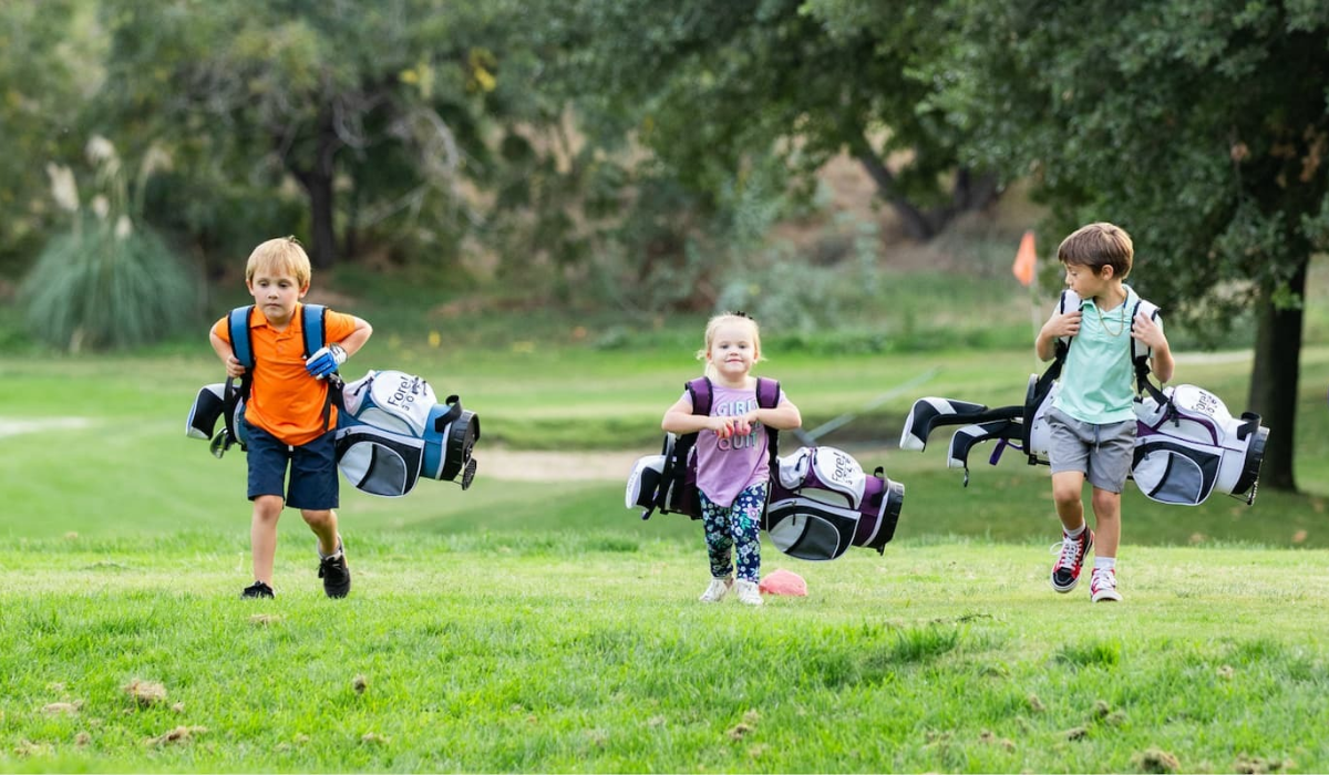 Kids with Golf Clubs