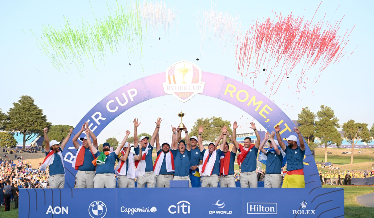 Team Europe Celebrating Victory in Rome 2023