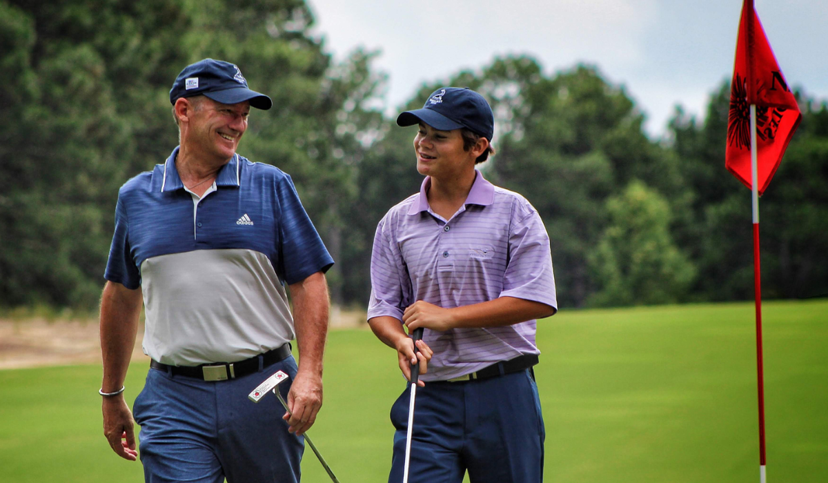 Parent with Kid on the Golf Course