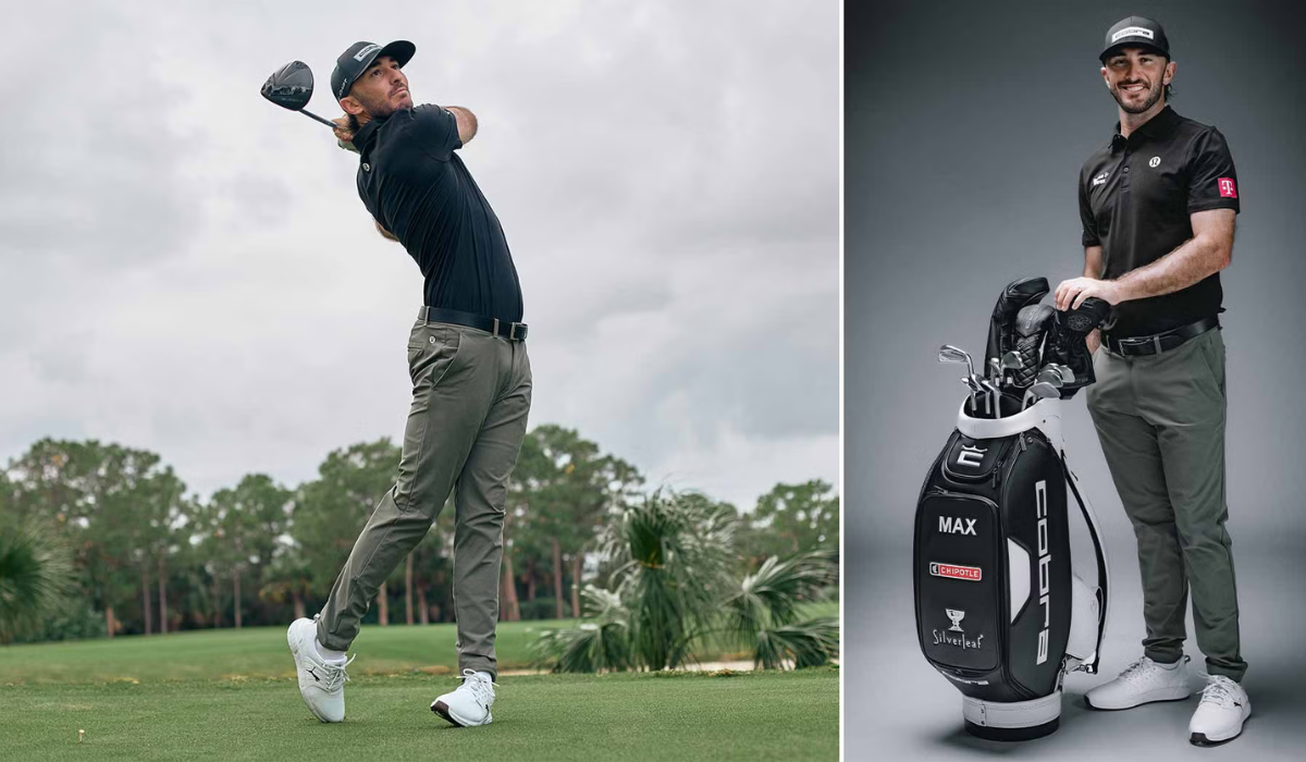 Max Homa with Clubs