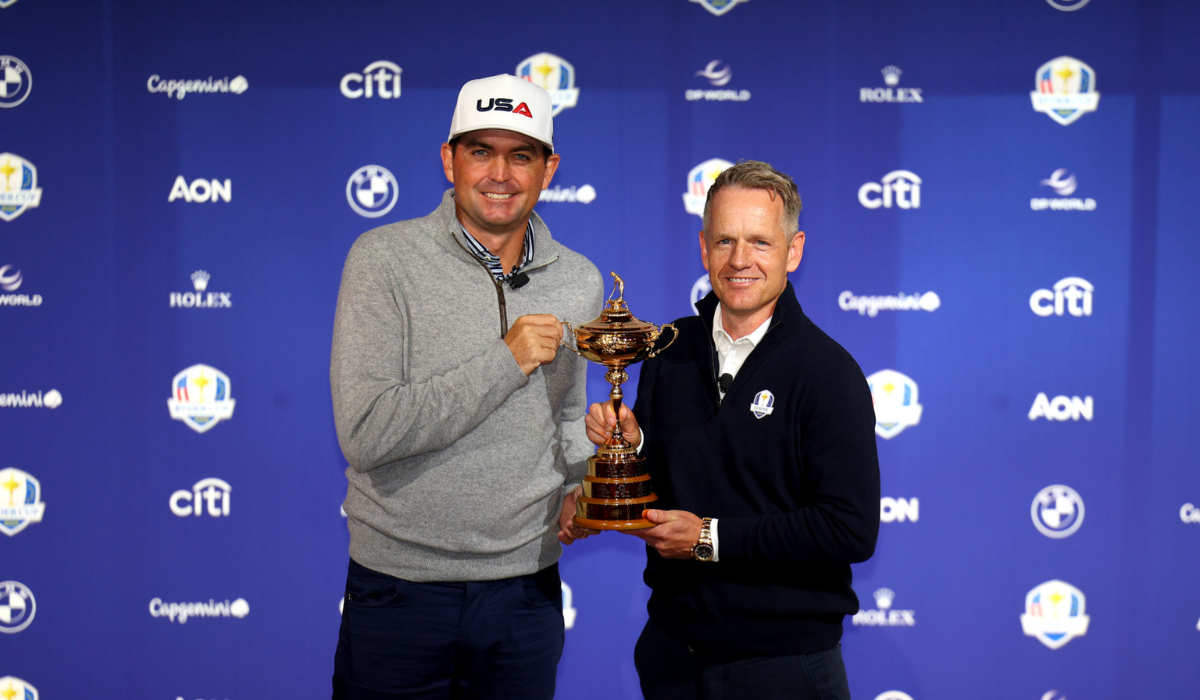 Keegan Bradley and Luke Donald with Ryder Cup