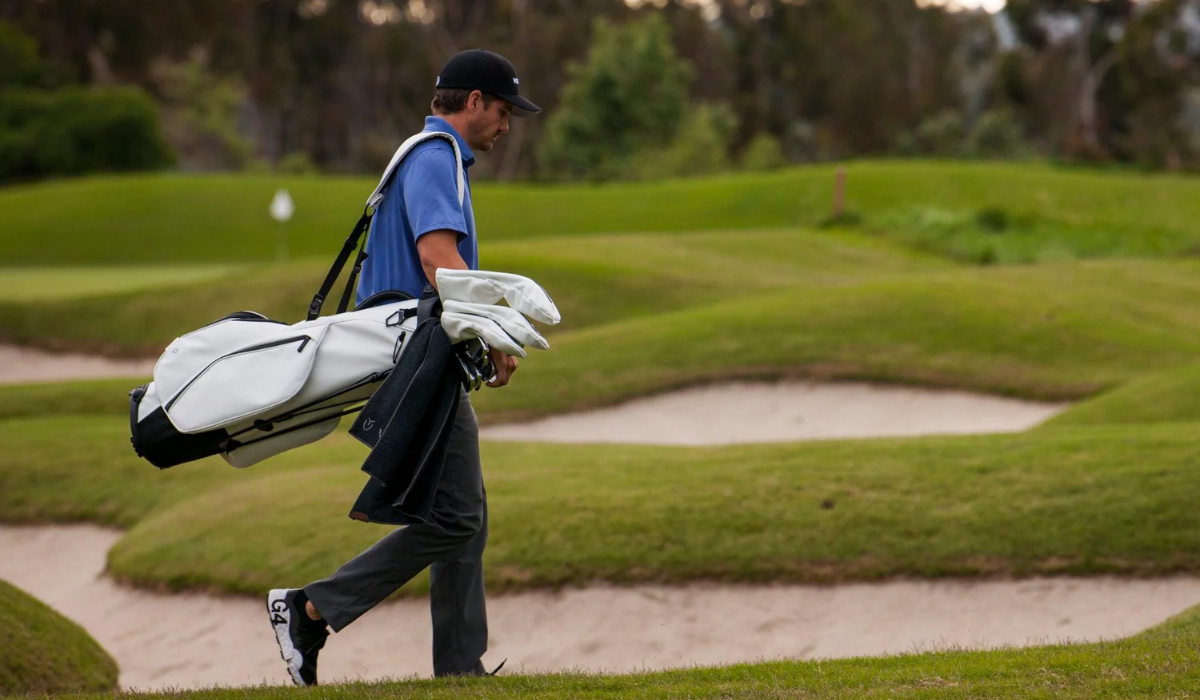 Golfer Carrying a Bag