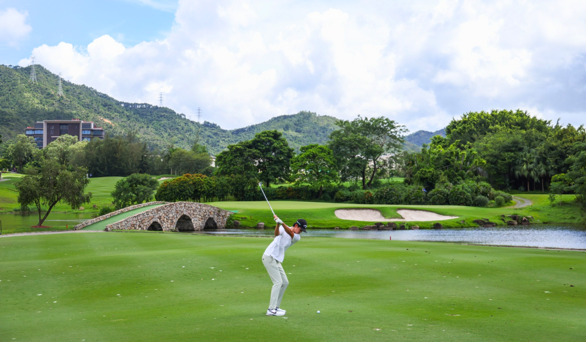 Golfer Playing Golf on Mission Hills