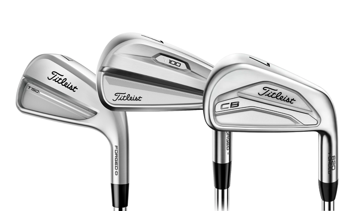 Titleist T150 3-iron, T100 4-5 irons, 620 CB 6-9 Irons