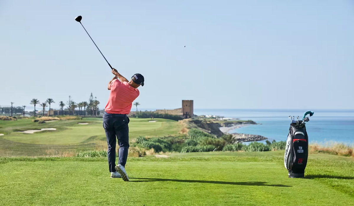 Golfer at Verdura Resort