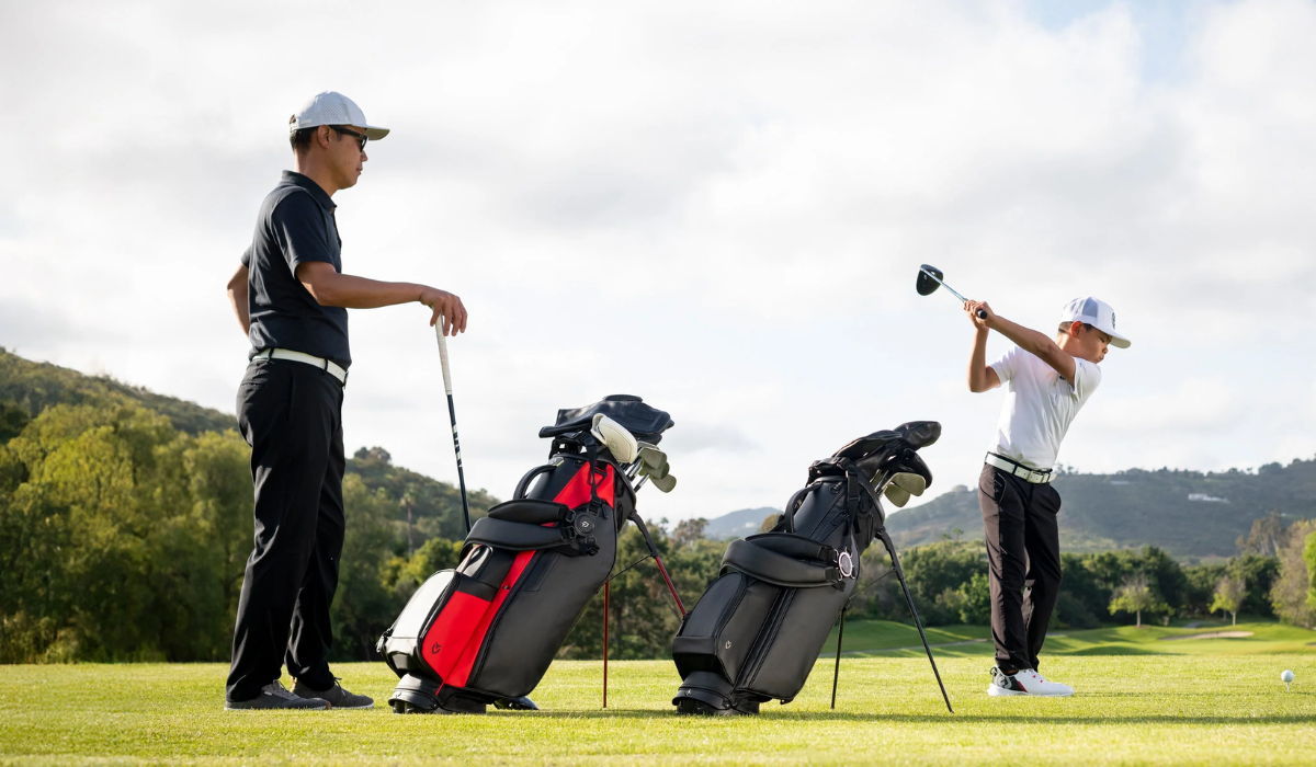 Golfers with Clubs