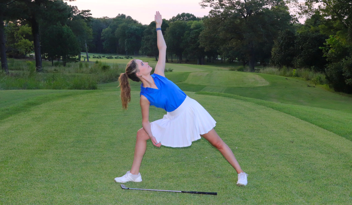 Golfer Doing Yoga