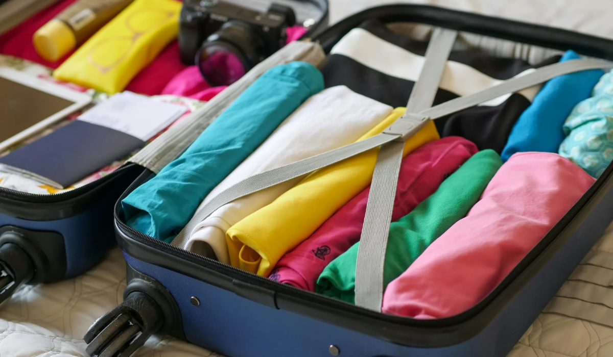 Golf Clothes in Baggage Case