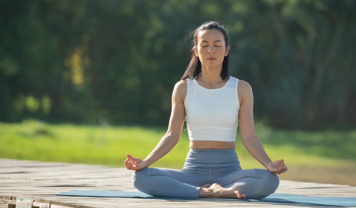 Golfer Doing Breathwork