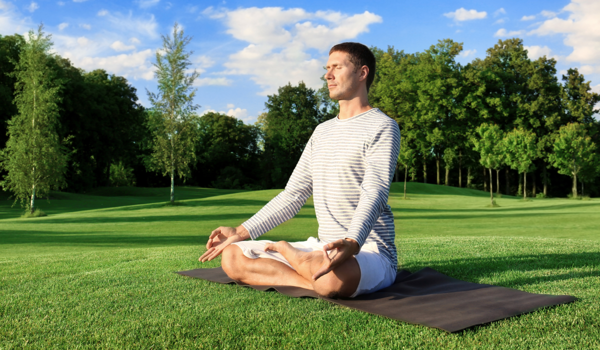 Golfer Meditating