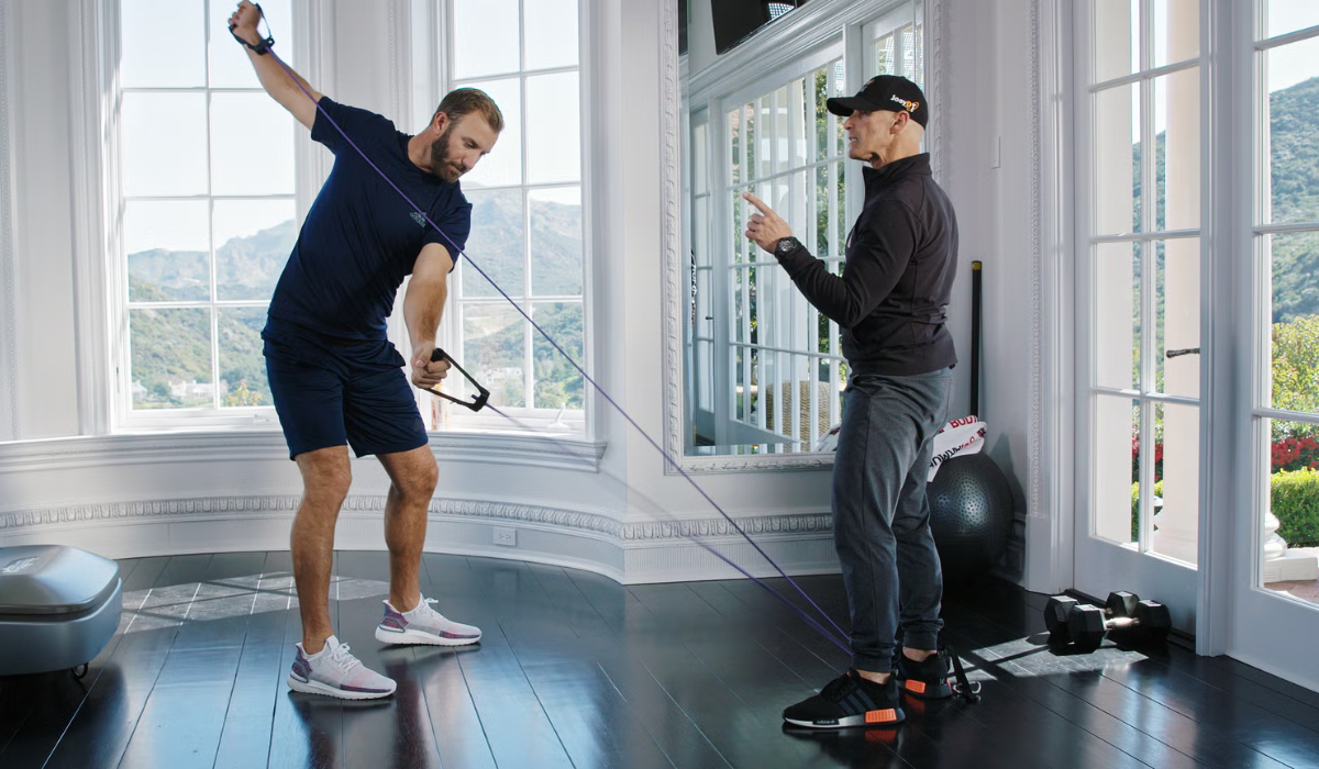 Golfer Doing Exercises