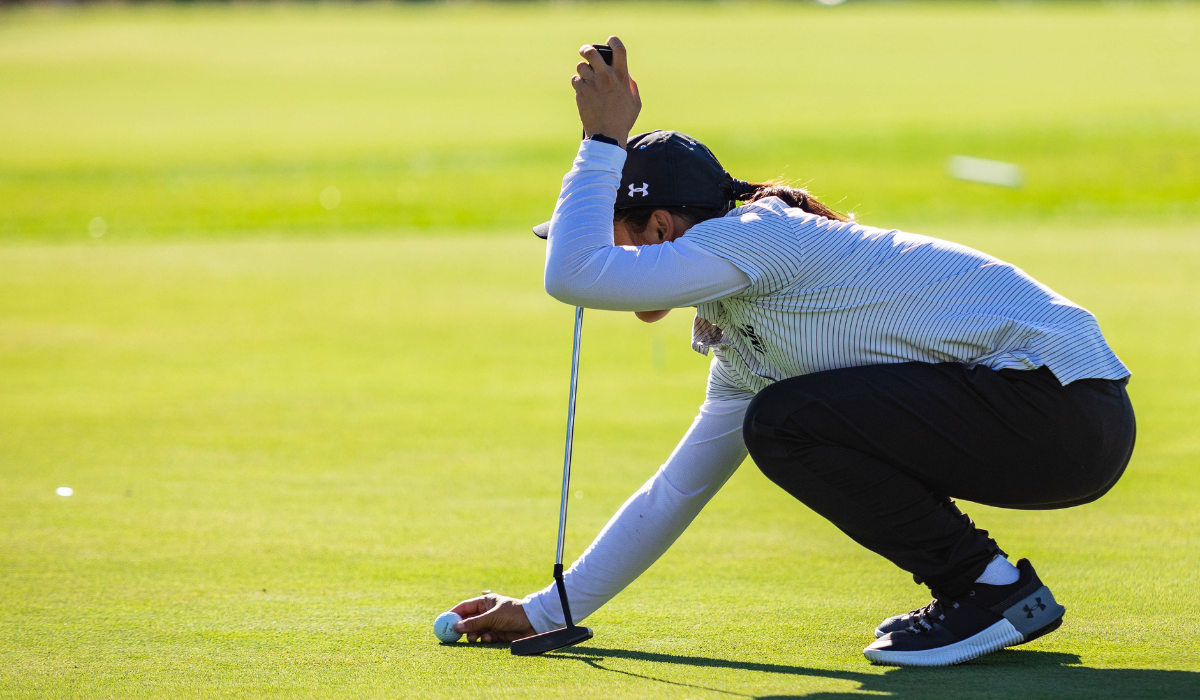 Golfer Preparing for the Shot