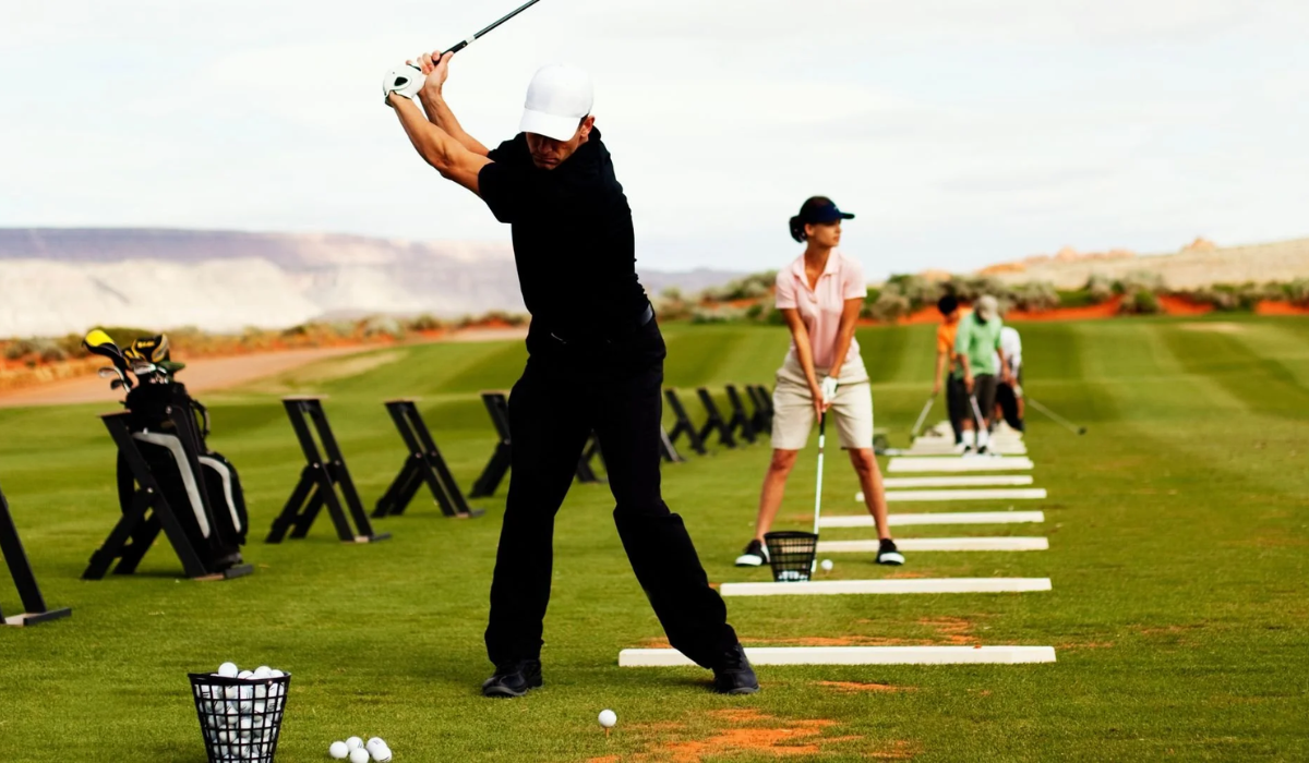 Golfers Playing Golf