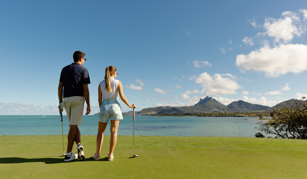 Couple at Golf Course