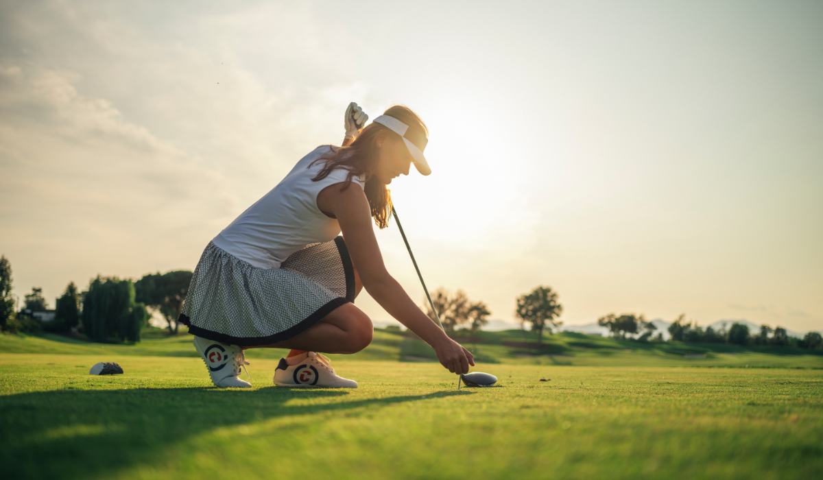 Golfer at Golf Course