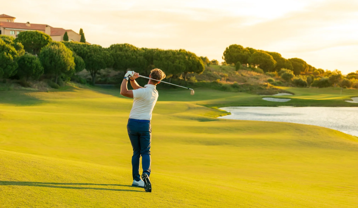 Golfer at  Boutique Golf Hotel