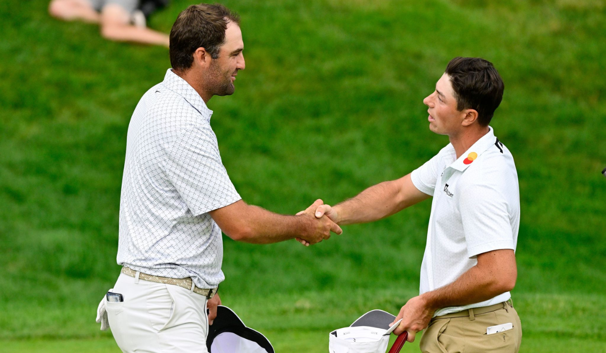 Golfers Shaking Hands