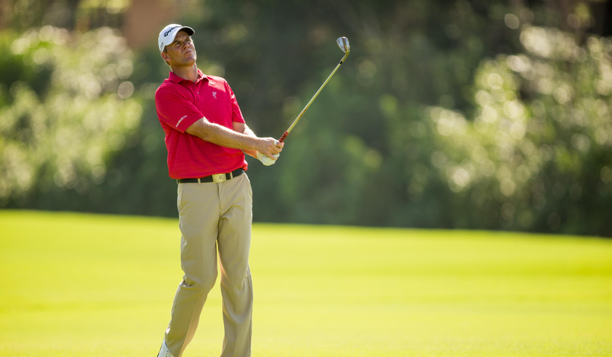Golfer with Iron