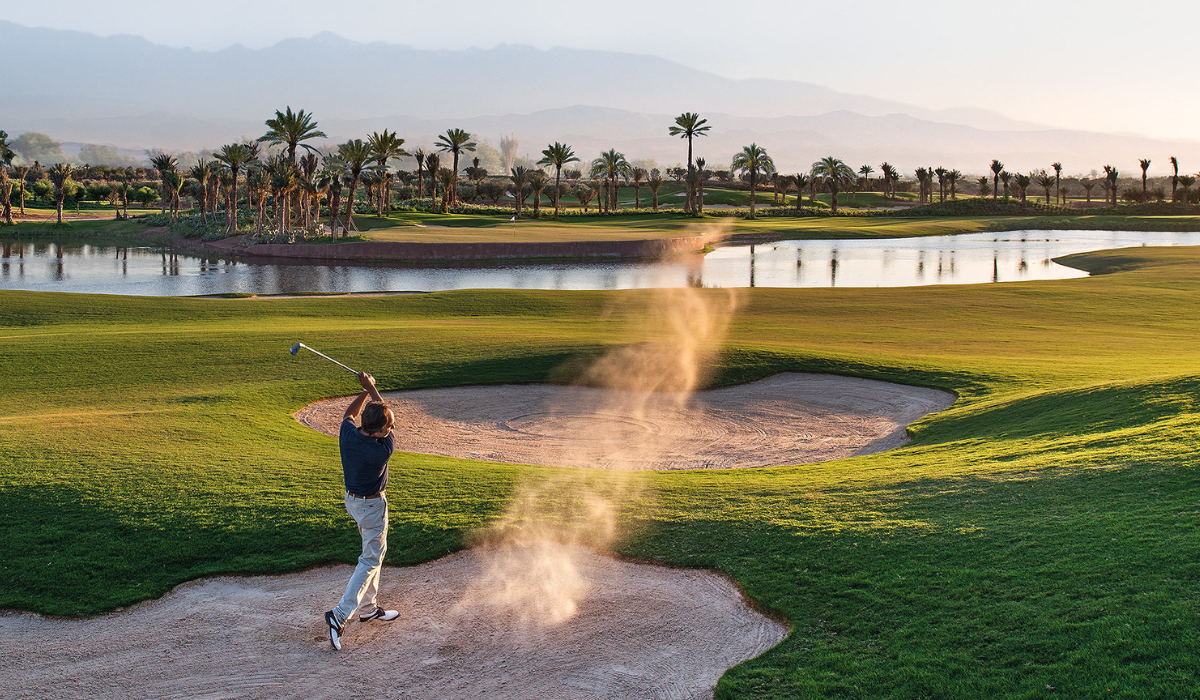 Golfer at Royal Palm Marrakech