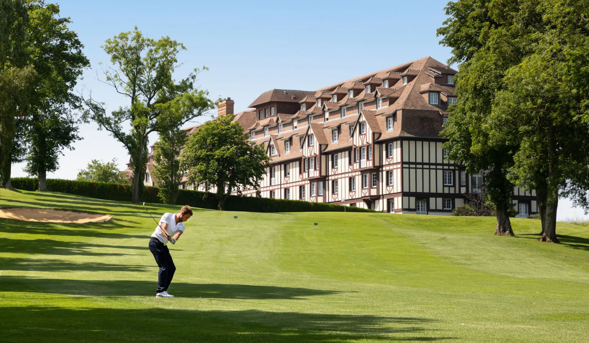 Golfer at Golf Barrière Deauville